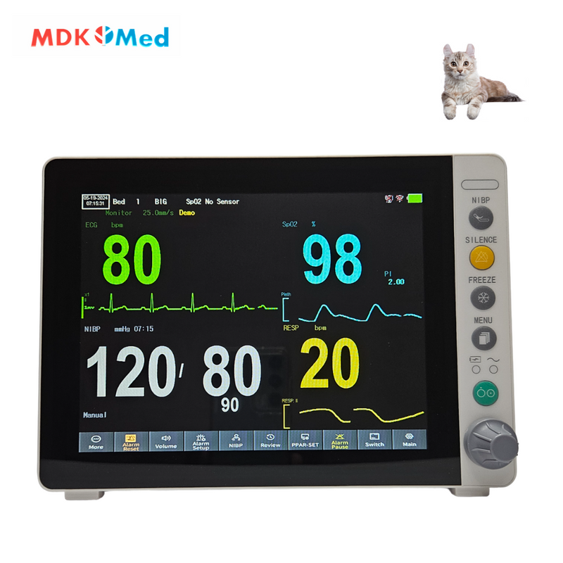 Monitor Multiparamétrico 8" Mdk Med KM8A Veterinário