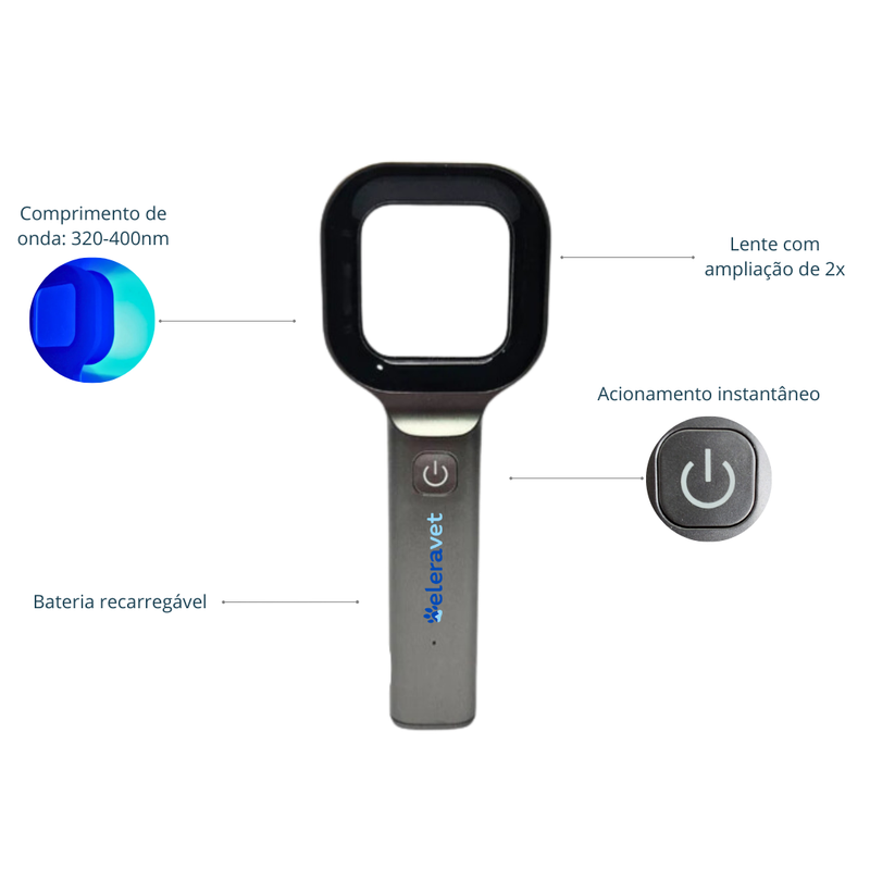 Lâmpada de Wood EV-LW1 Veterinária