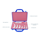 Laringoscópio em ABS com Led 07 Lâminas EV-LA1 Veterinário