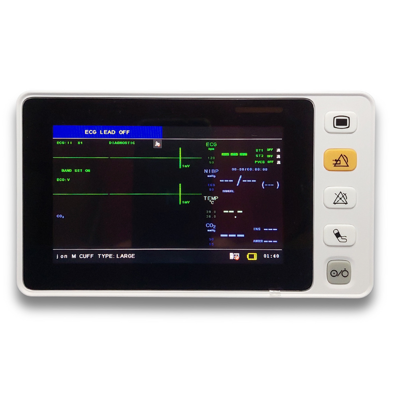 Monitor Multiparamétrico Touch 5" EM-CMS1000 Veterinário