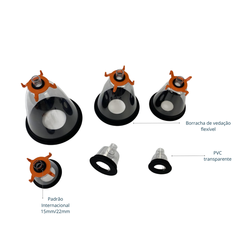 Kit de Máscaras para Anestesia EV-MA2 Veterinária