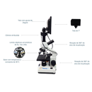Microscópio Digital com Tela com Aquecimento EV-MD2 Veterinário