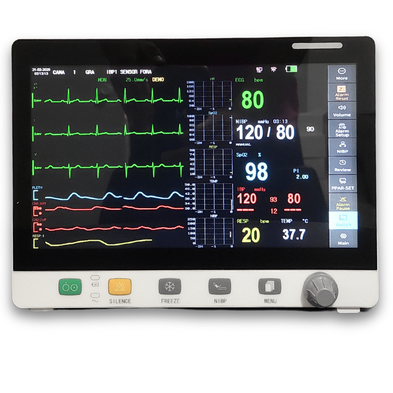 Monitor Multiparamétrico 10.1" EM-MM10 Veterinário