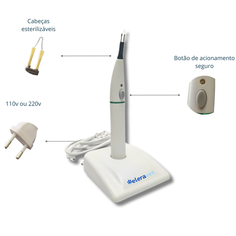 Caneta de Cauterização Recarregável EV-CC1 Veterinária