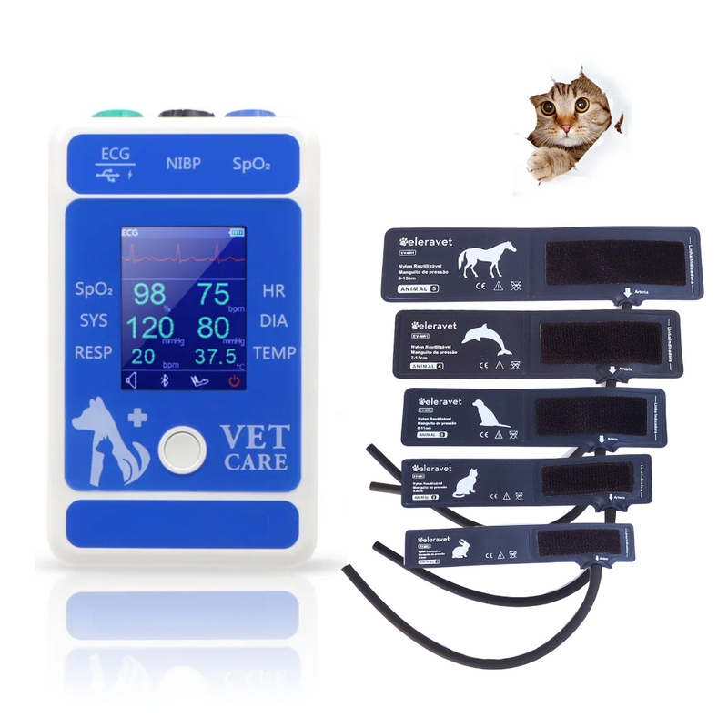 Monitor Multiparamétrico Portátil 2,4" EV-MM24 Veterinário