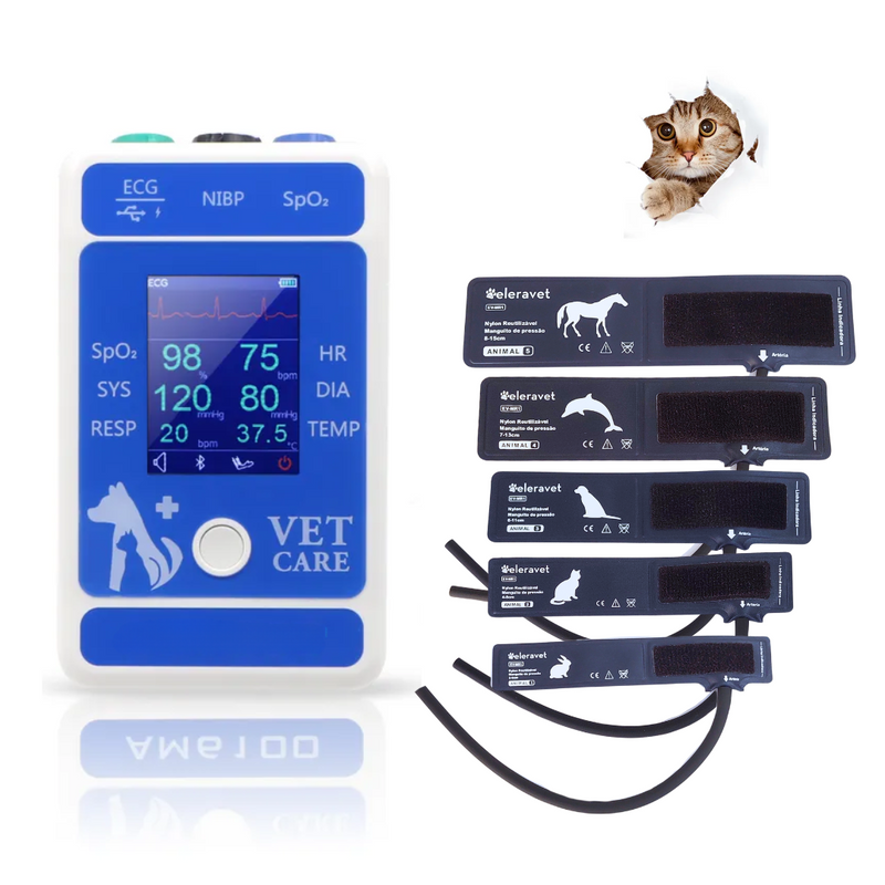 Monitor Multiparamétrico Portátil 2,4" EV-MM24 Veterinário
