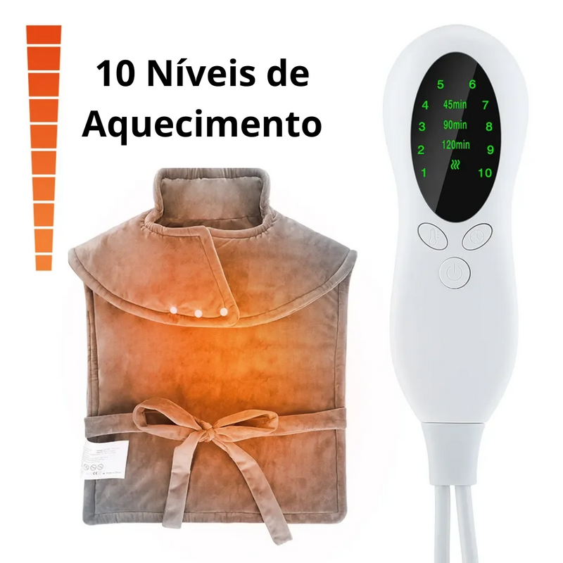 Almofada com Aquecimento 10 Níveis e Temporizador