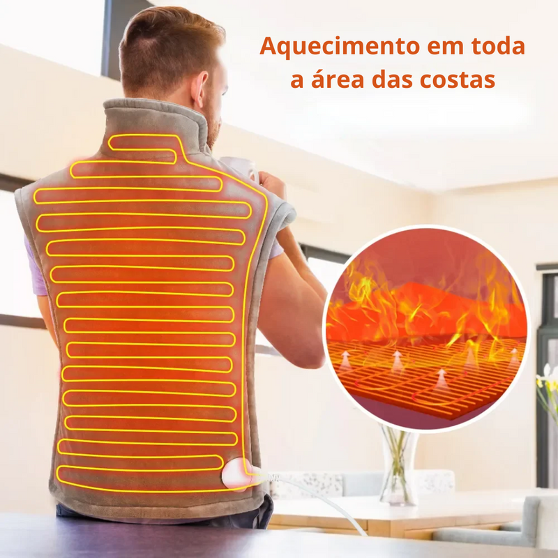 Almofada com Aquecimento 10 Níveis e Temporizador