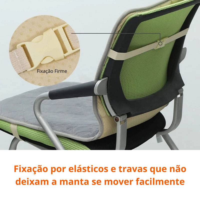 Almofada com Aquecimento Elétrico para Poltronas USB