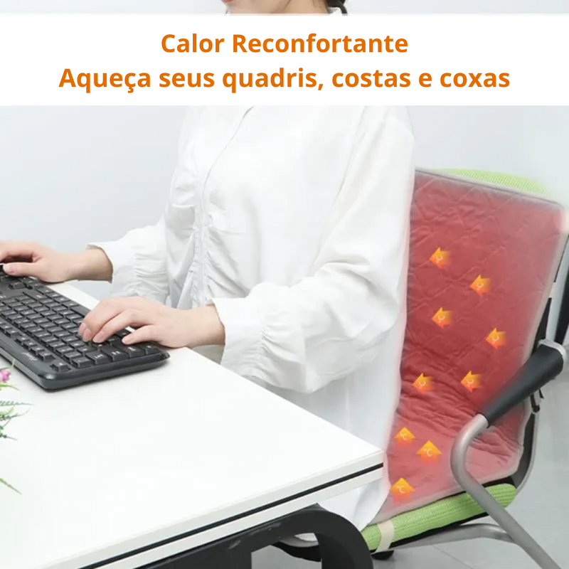 Almofada com Aquecimento Elétrico para Poltronas USB