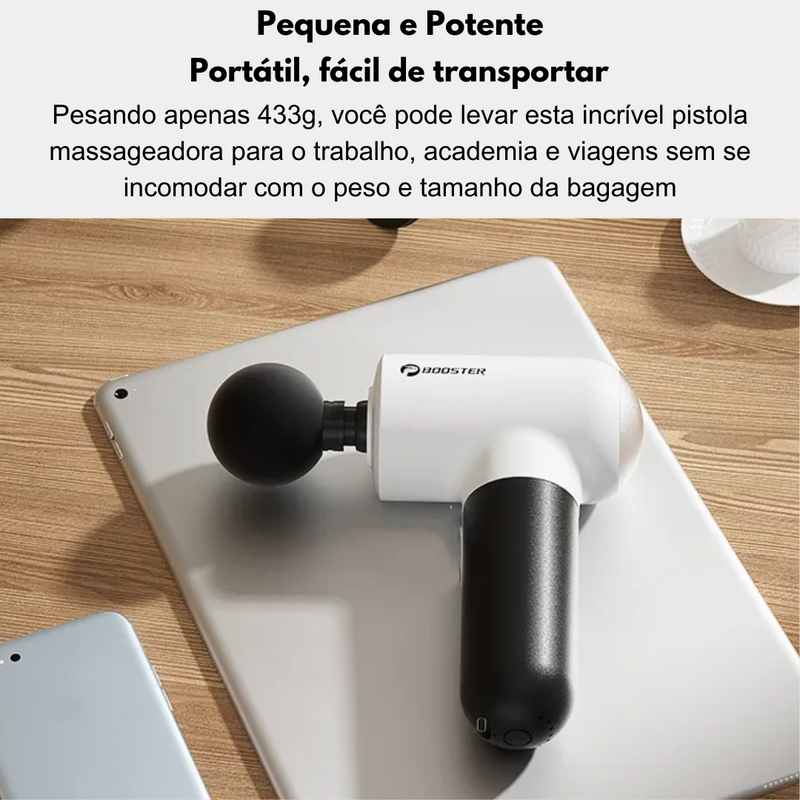 Pistola Massageadora Com Aquecimento Booster Mini V3