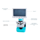 Microscópio Digital com Tela 7" EV-MD1 Vet