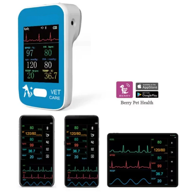 Monitor Multiparamétrico Portátil EM-AM6200 Veterinário 4