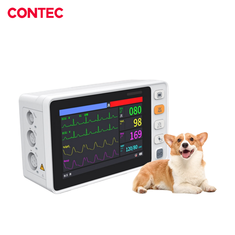 Monitor de Sinais Vitais 5" Contec CMS1000 Veterinário