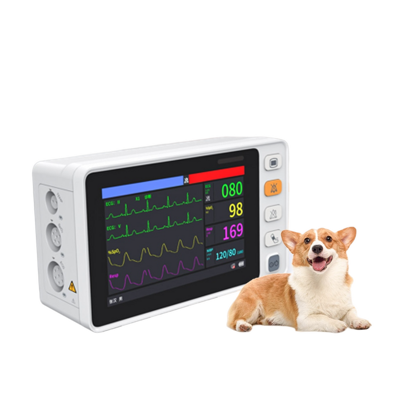 Monitor Multiparamétrico Touch 5" EM-CMS1000 Veterinário