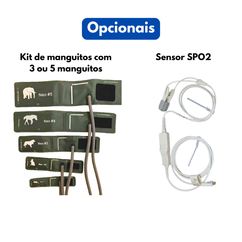 Monitor de Pressão Digital Com Software EM-08A Veterinário