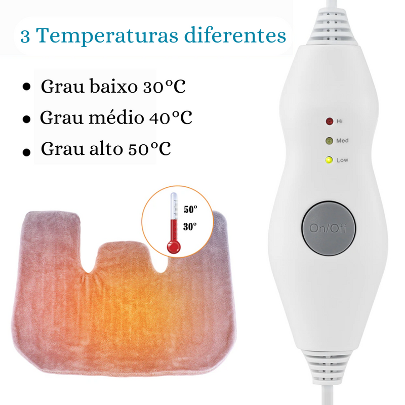 Almofada com Aquecimento Elétrico com Fonte